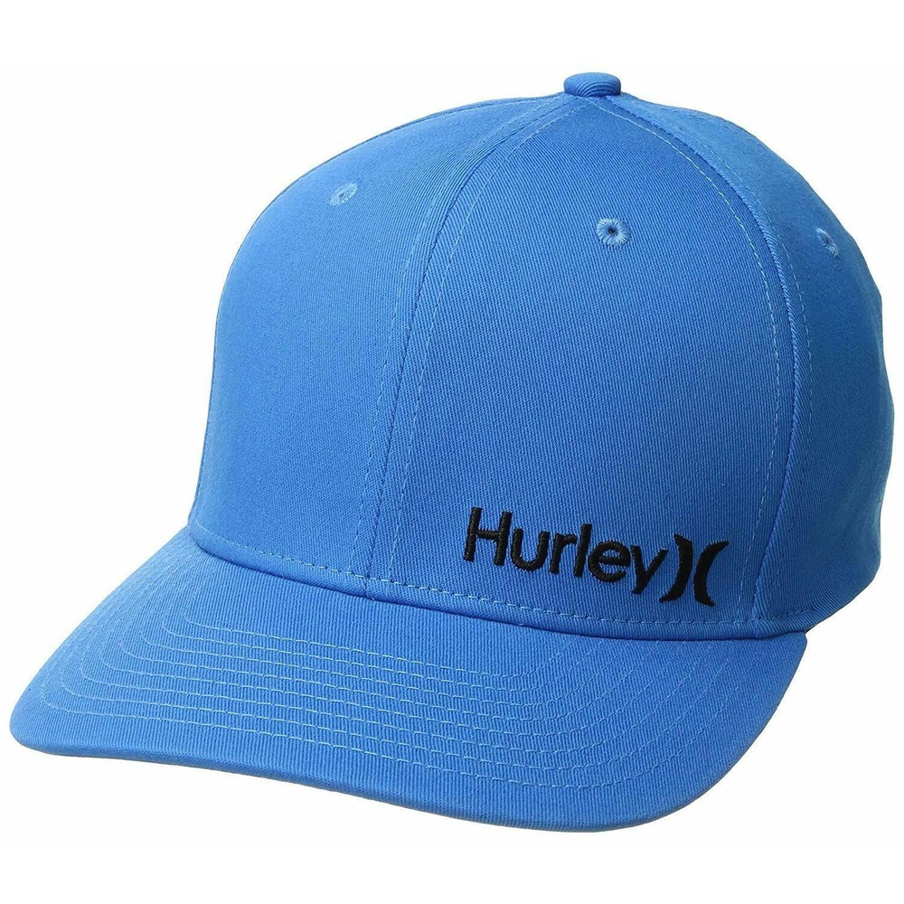 Hurley Men's Dri-FIT Corp Flex Fit Hat Cap - Photo Blue